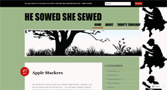 Desktop Screenshot of hesowedshesewed.com